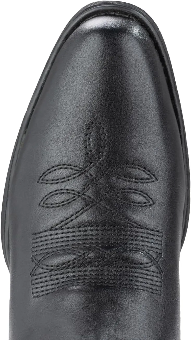 IUV Cowboy Boots For Women Western Boots Cowgirl Boots Pull On Pointy Toe Mid Calf Boots
