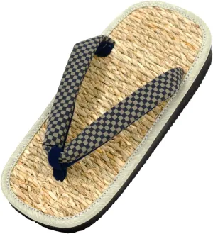 Japanese zouri sandals mushiro navy setta zori flip-flops costume house yard kendo [Made in Japan]