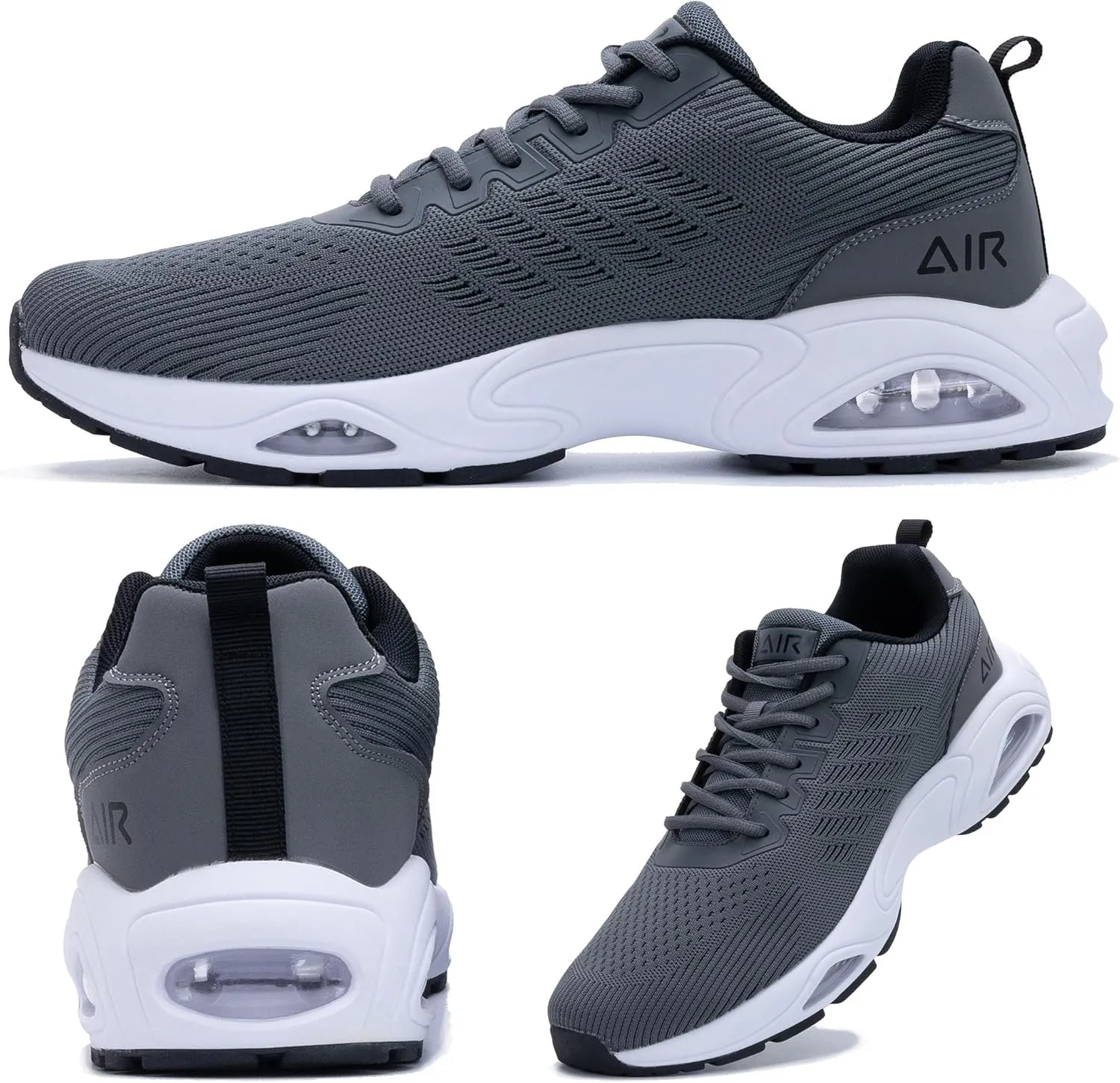 JARLIF Men's Air Running Shoes Athletic Cushioned Tennis Shoes Comfortable Supportive Sport Gym Jogging Sneaker Size 7-13