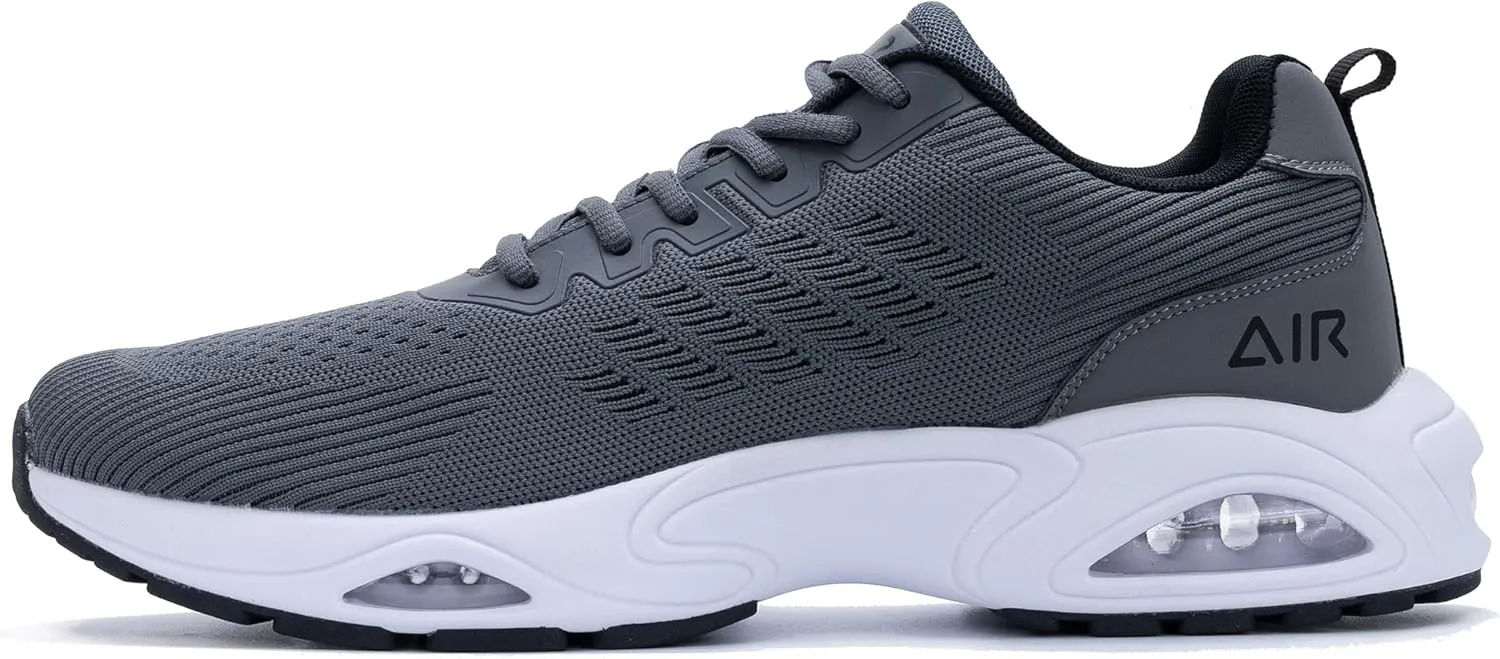 JARLIF Men's Air Running Shoes Athletic Cushioned Tennis Shoes Comfortable Supportive Sport Gym Jogging Sneaker Size 7-13