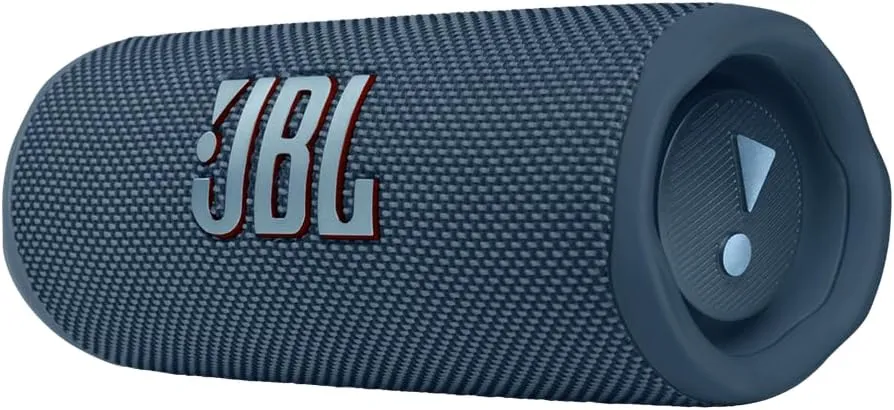 JBL FLIP 6 Waterproof Portable Speaker Bundle with gSport Carbon Fiber Case (Blue)