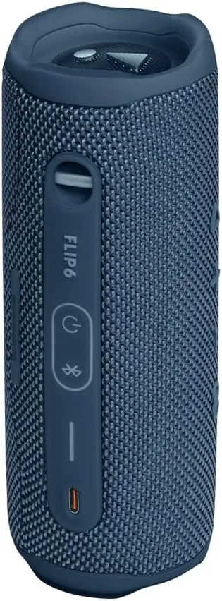 JBL FLIP 6 Waterproof Portable Speaker Bundle with gSport Carbon Fiber Case (Blue)