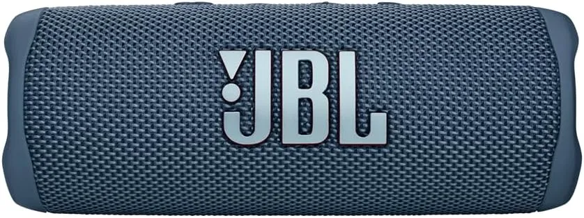 JBL FLIP 6 Waterproof Portable Speaker Bundle with gSport Carbon Fiber Case (Blue)