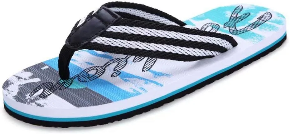 Jinsha Men's summer Flip-flops flop deodorant and breathable comfort soft non-slip T-shaped sandals outdoor unisex