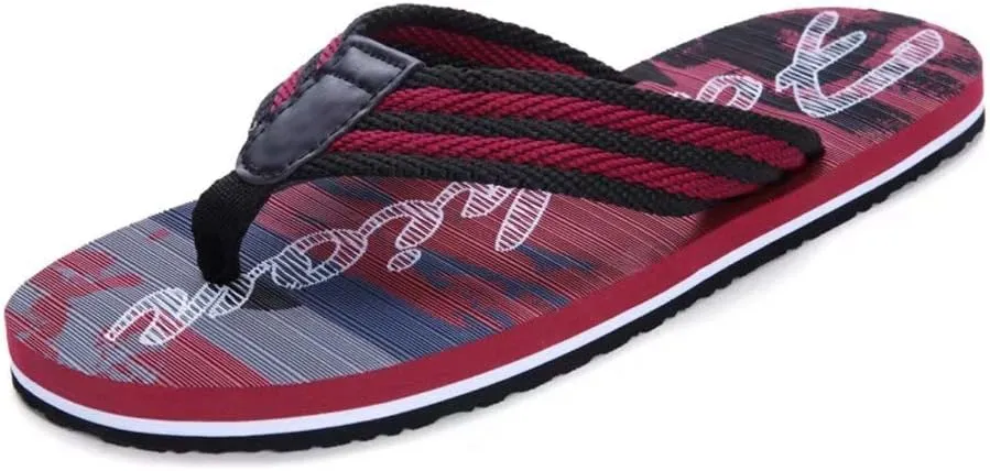 Jinsha Men's summer Flip-flops flop deodorant and breathable comfort soft non-slip T-shaped sandals outdoor unisex