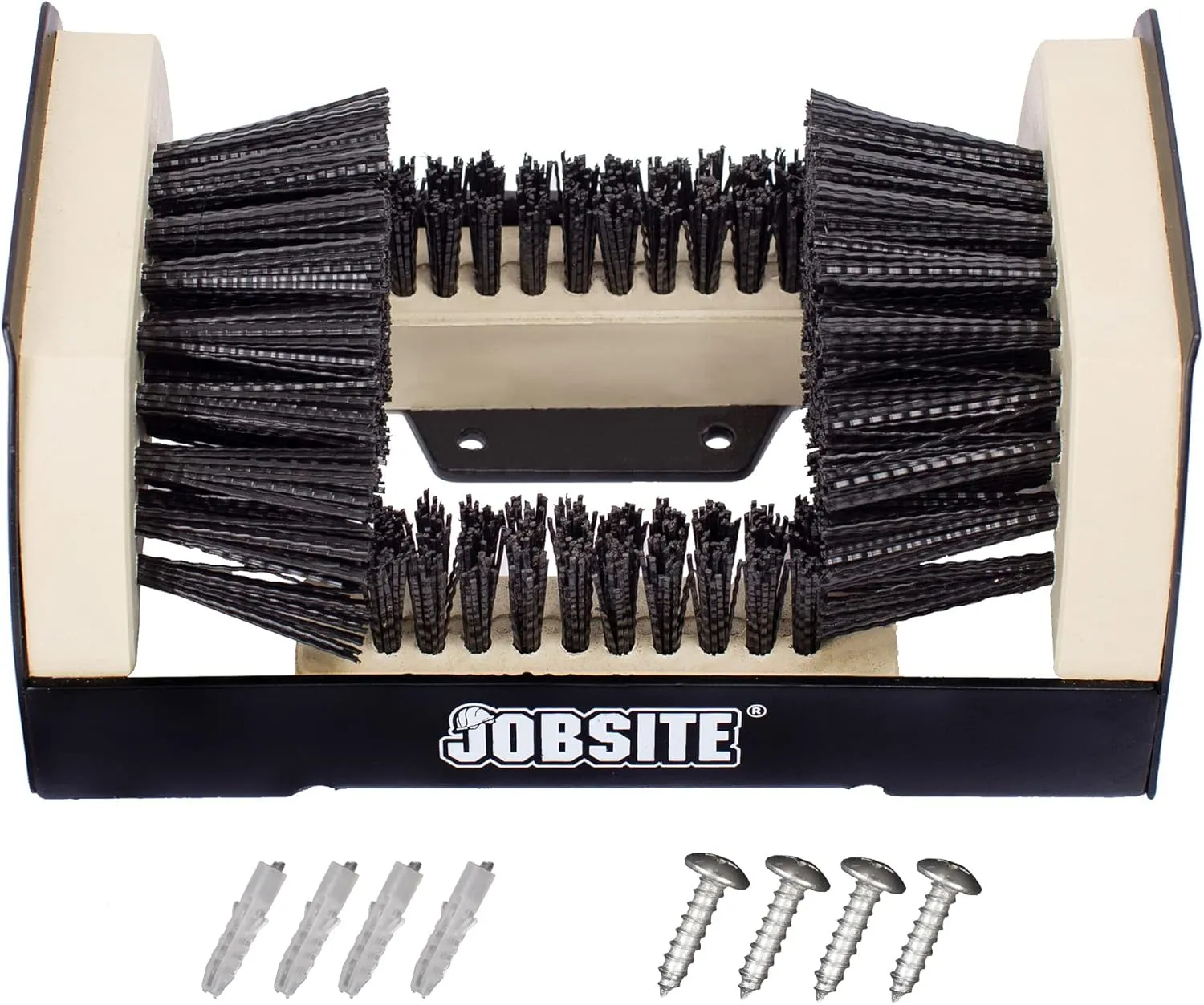 JobSite The Original Boot Scrubber - All Weather Industrial Shoe Cleaner & Scraper Brush, pack of 6
