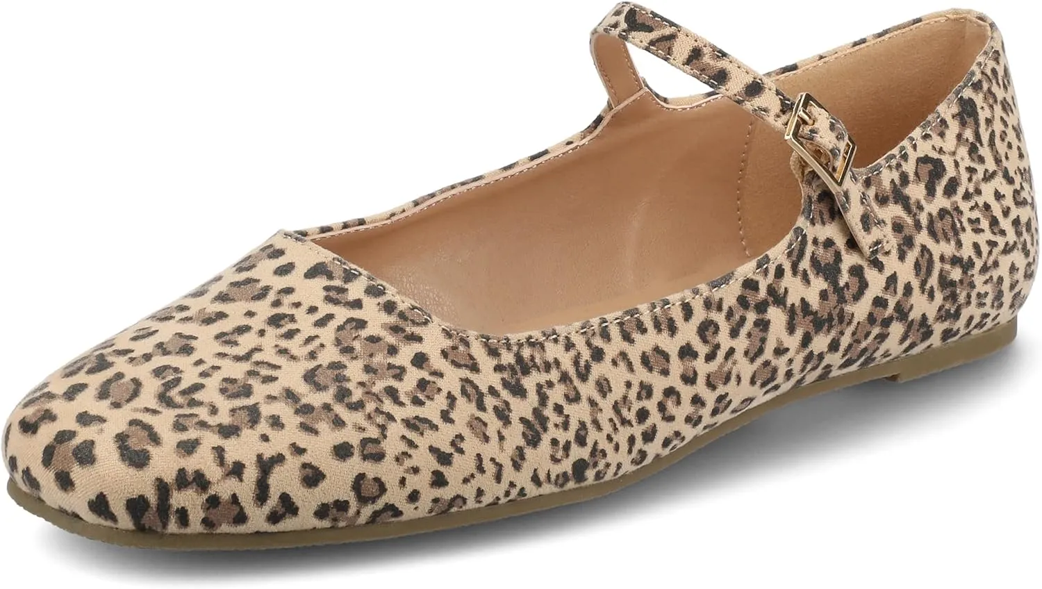 Journee Collection Women's Carrie Buckle Strap Dress Flats