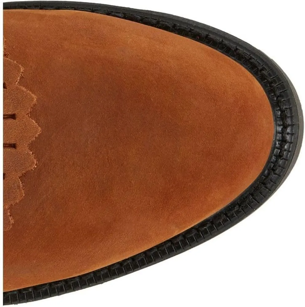 Justin Conductor 8" Work Boot for Men - Durable Leather, Slip-Resistant Sole, Double Comfort Insole