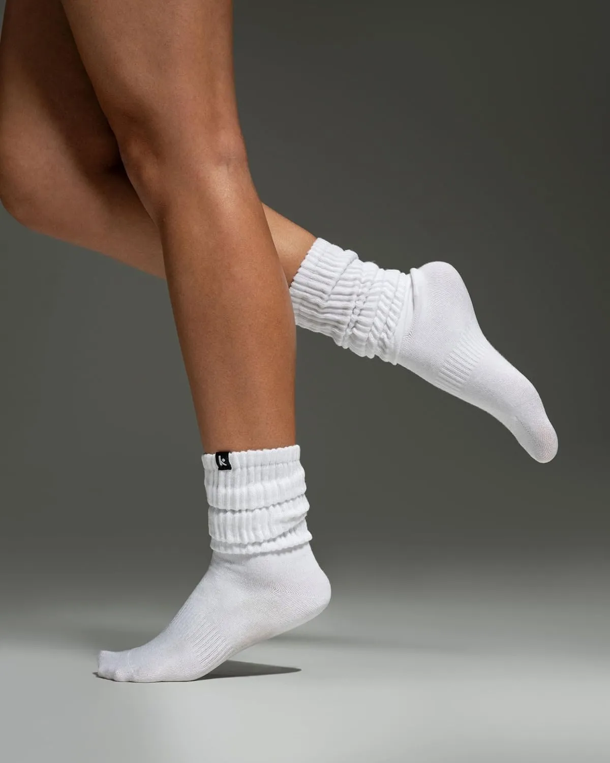 Kamo Fitness Cozy 3-Pair Pack - Scrunch Long Crew Socks for Women, Soft & Breathable Boot and Slouch Socks, Size 5-9