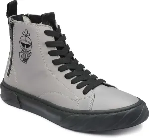 Karl Lagerfeld Paris Men's Double Zip Hi Top Sneaker