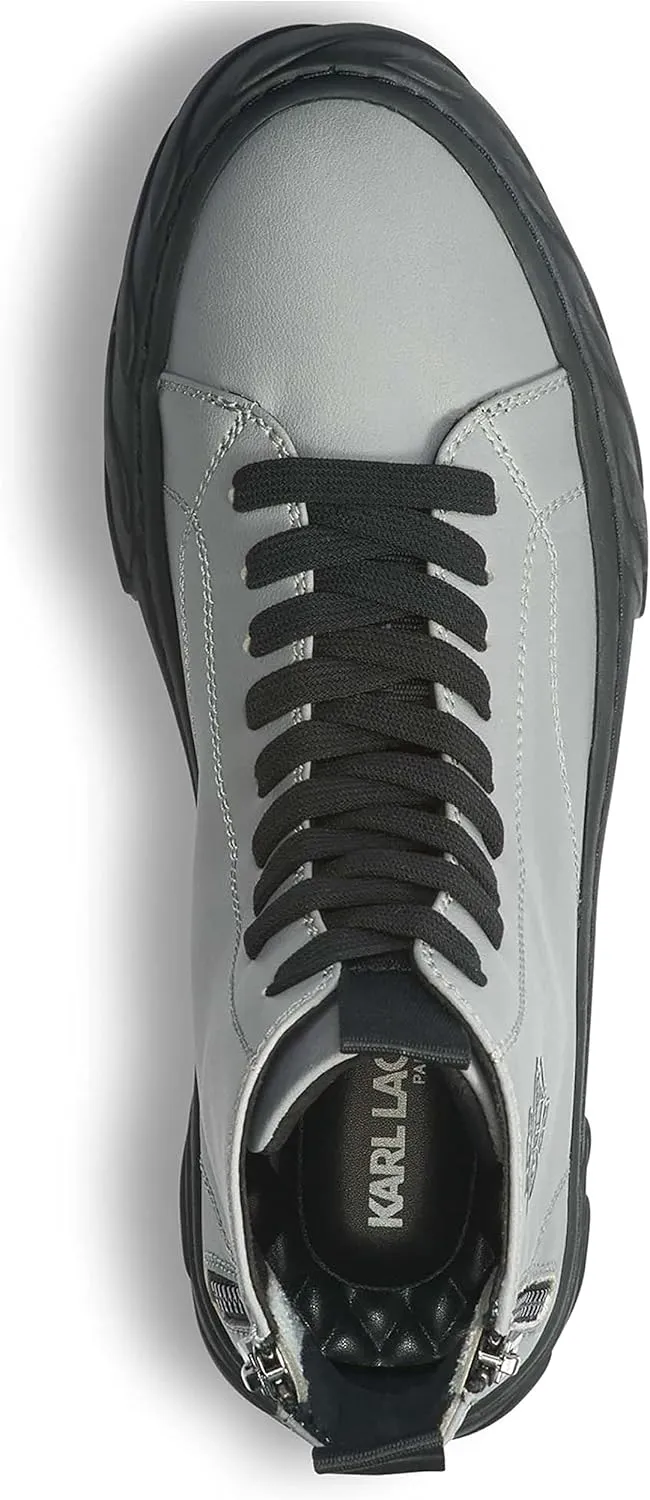 Karl Lagerfeld Paris Men's Double Zip Hi Top Sneaker
