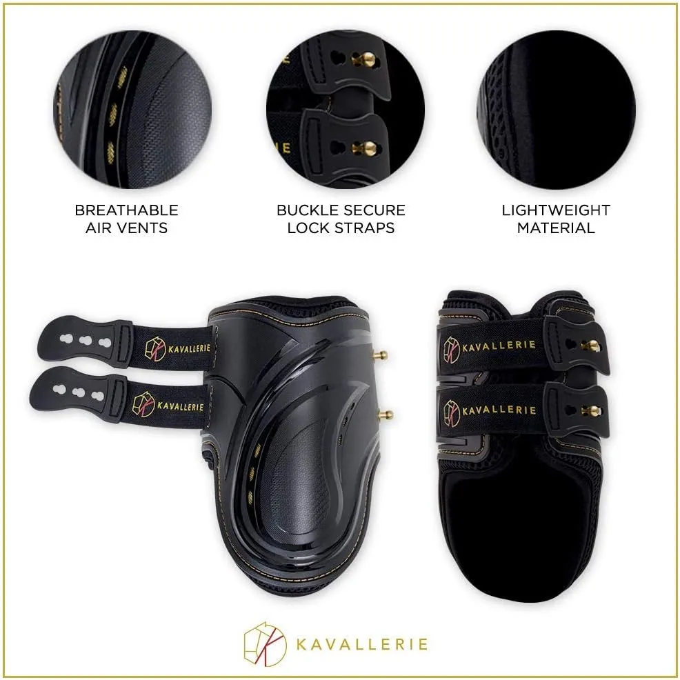 Kavallerie PRO-K Soft No Turn Bell Boots Ultimate Hoof Protection, with Anti-Spin Fastening System, Durable & Prevents Overreaching