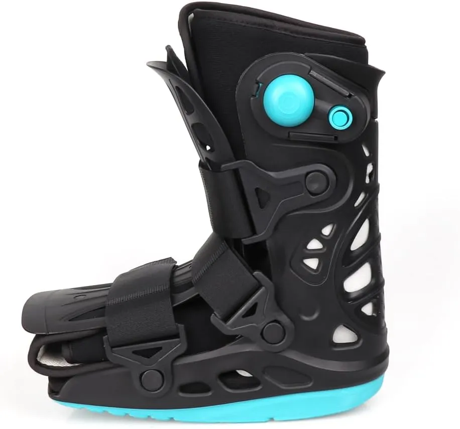 KEULEN Fracture Boot, Achilles Tendon Rupture Rehabilitation Shoes, Double Airbag Protection, Breathable Ankle Fracture Walking Short Boot Brace, for Sprained Ankle Foot Pain Recovery Broken Foot