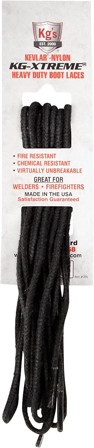 Kg's XTREME Heavy Duty Boot Laces made from 100% Kevlar and Nylon, Virtually Indestructible Boot Laces