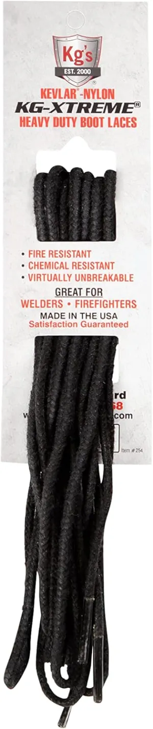 Kg's XTREME Heavy Duty Boot Laces made from 100% Kevlar and Nylon, Virtually Indestructible Boot Laces