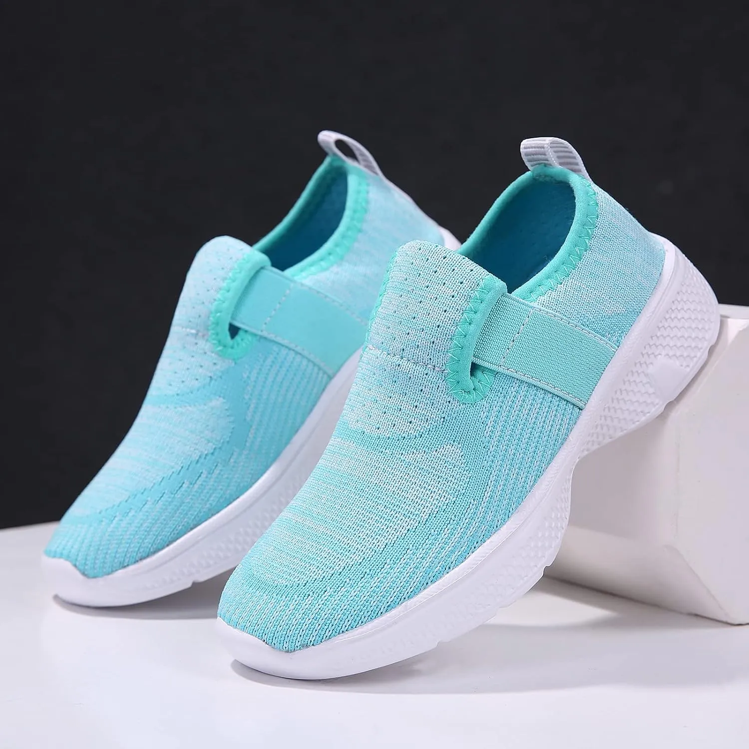 Kids Lightweight Breathable Loafer Walking Shoes Easy Walk Sport Running Sneaker Casual Slip-on Shoe for Boys Girls