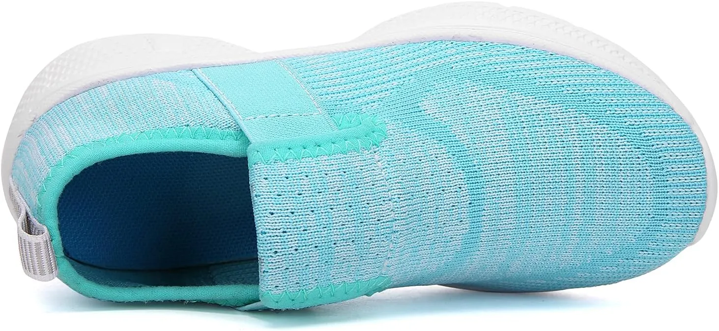 Kids Lightweight Breathable Loafer Walking Shoes Easy Walk Sport Running Sneaker Casual Slip-on Shoe for Boys Girls