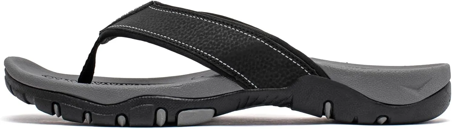 KIIU Mens Thong Sandals Indoor and Outdoor Beach Flip Flop