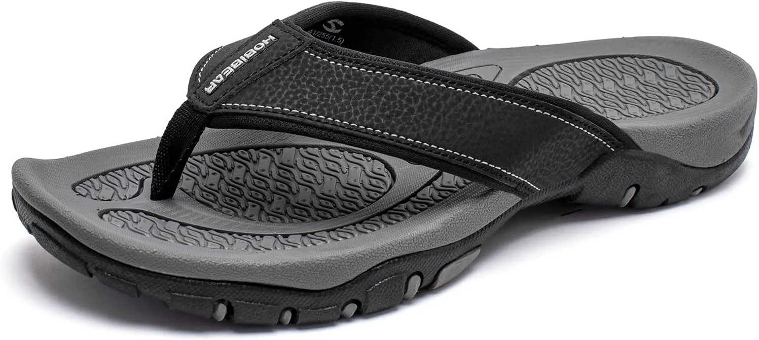 KIIU Mens Thong Sandals Indoor and Outdoor Beach Flip Flop