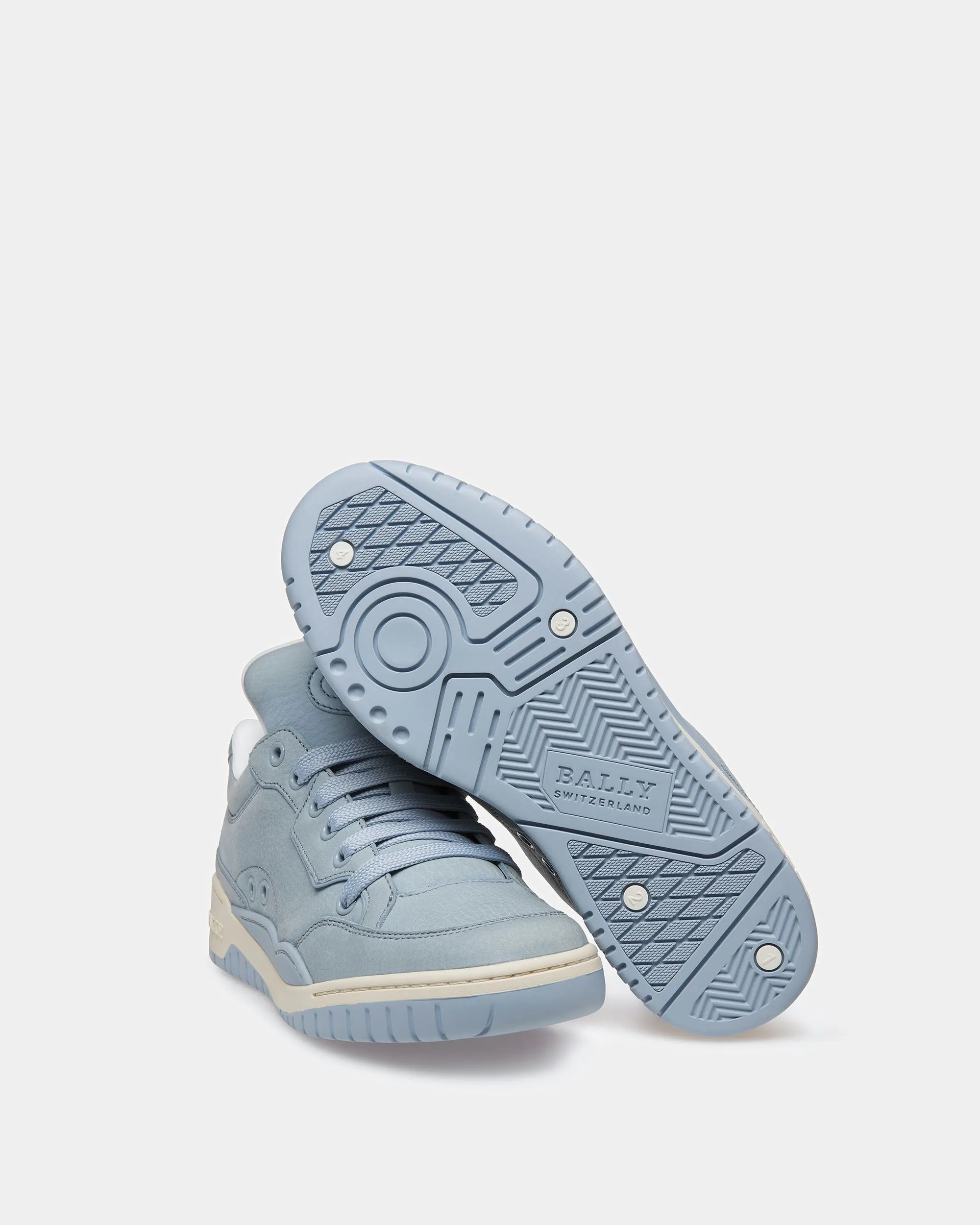 Kiro Leather Sneakers In Light Blue