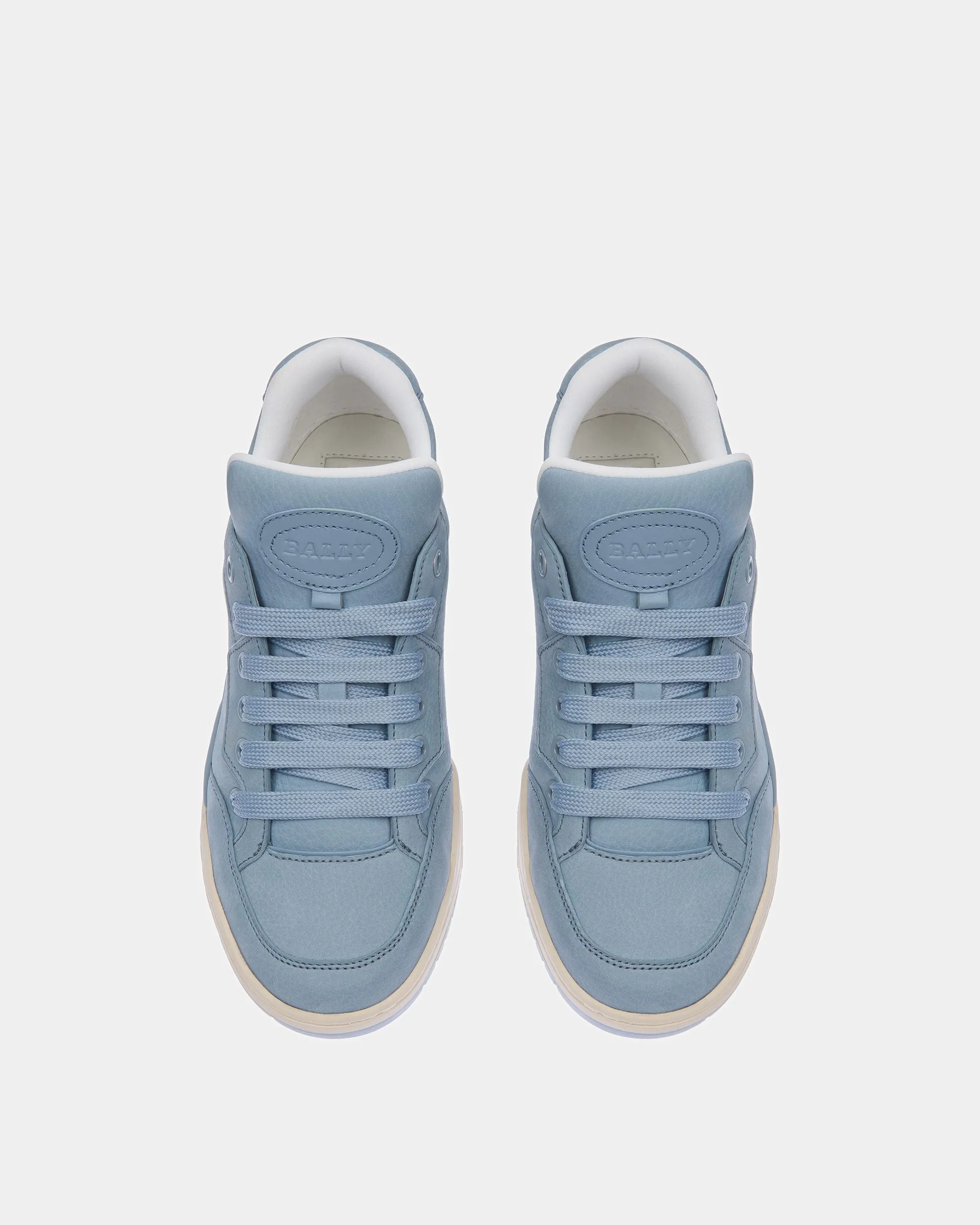Kiro Leather Sneakers In Light Blue