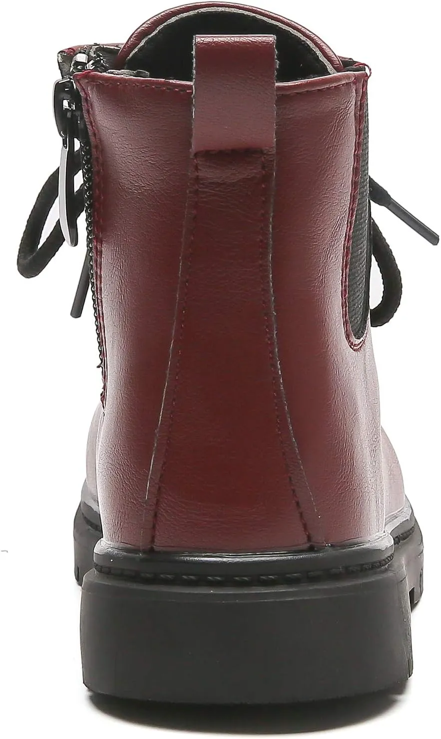 Komfyea Toddler Kids Boots Side Zipper Combat Short Ankle Boots for Boy's Girl's