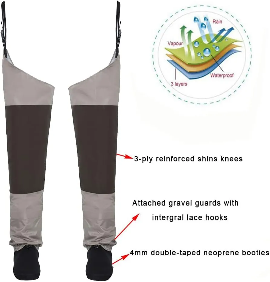 Kylebooker Breathable Stockingfoot Hip Waders