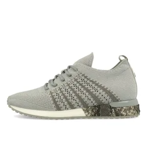 La Strada 1862649 Damen Sneaker Light Grey Silver Knitted