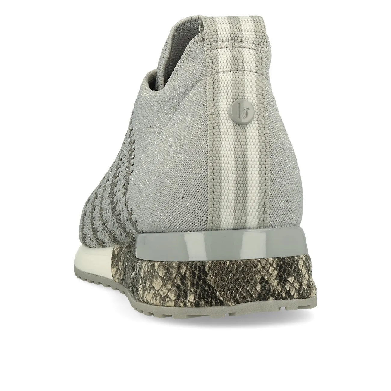 La Strada 1862649 Damen Sneaker Light Grey Silver Knitted