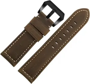 Leather Watch Strap Men 22 24mm(E,19mm)