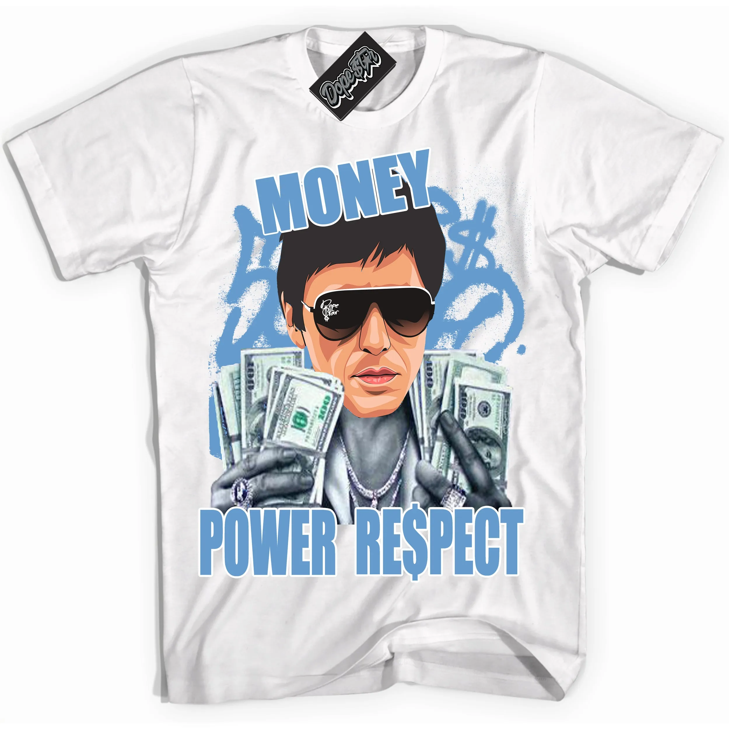 Legend Blue 1s Sneaker Shirt Tony Montana Graphic