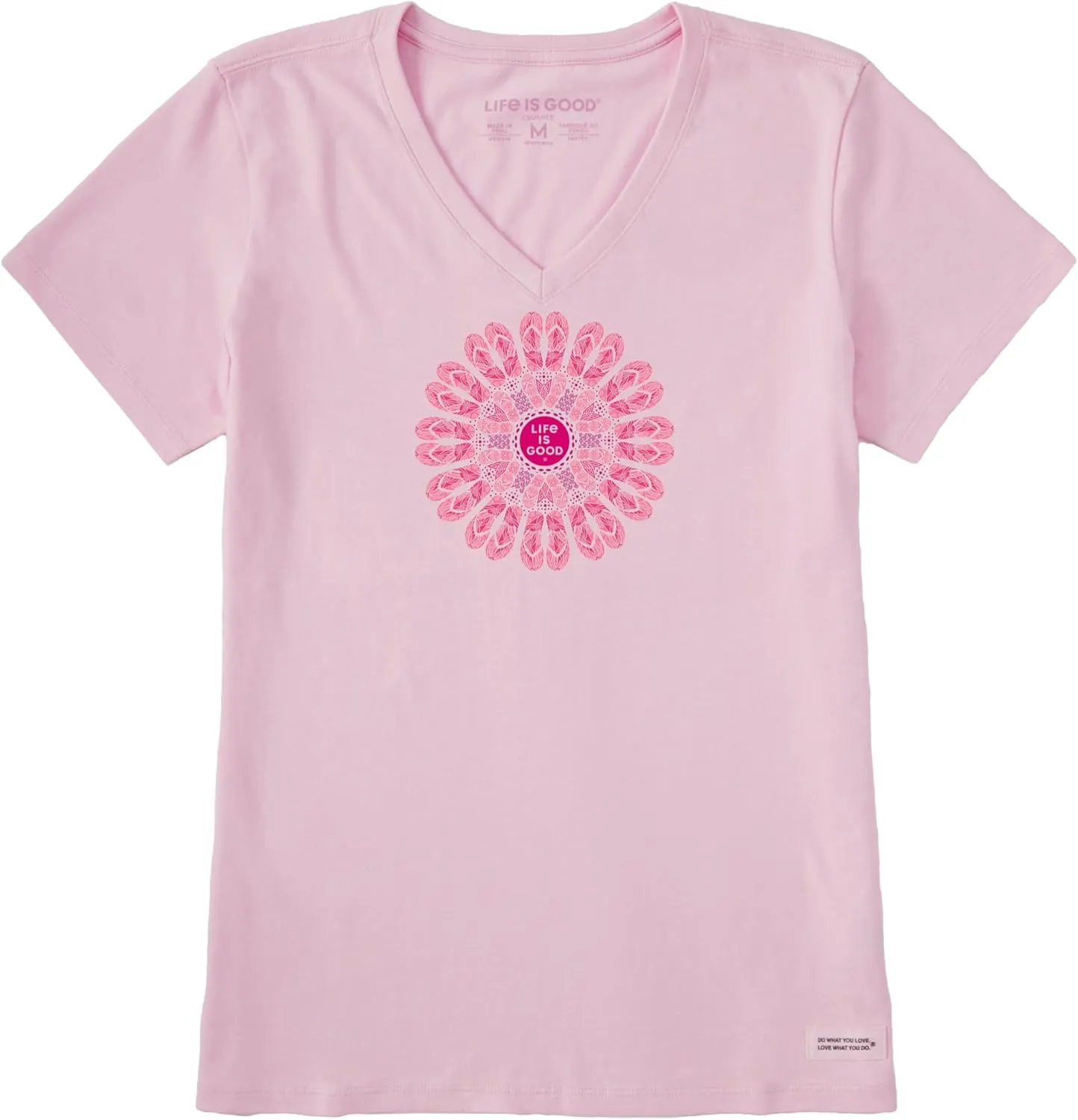 Life is Good Women's Crusher Tee Flip Flop Mandala