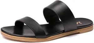 LM Women's Slide Sandals Two Band Slip On Flat Sandals Casual Summer Sandals