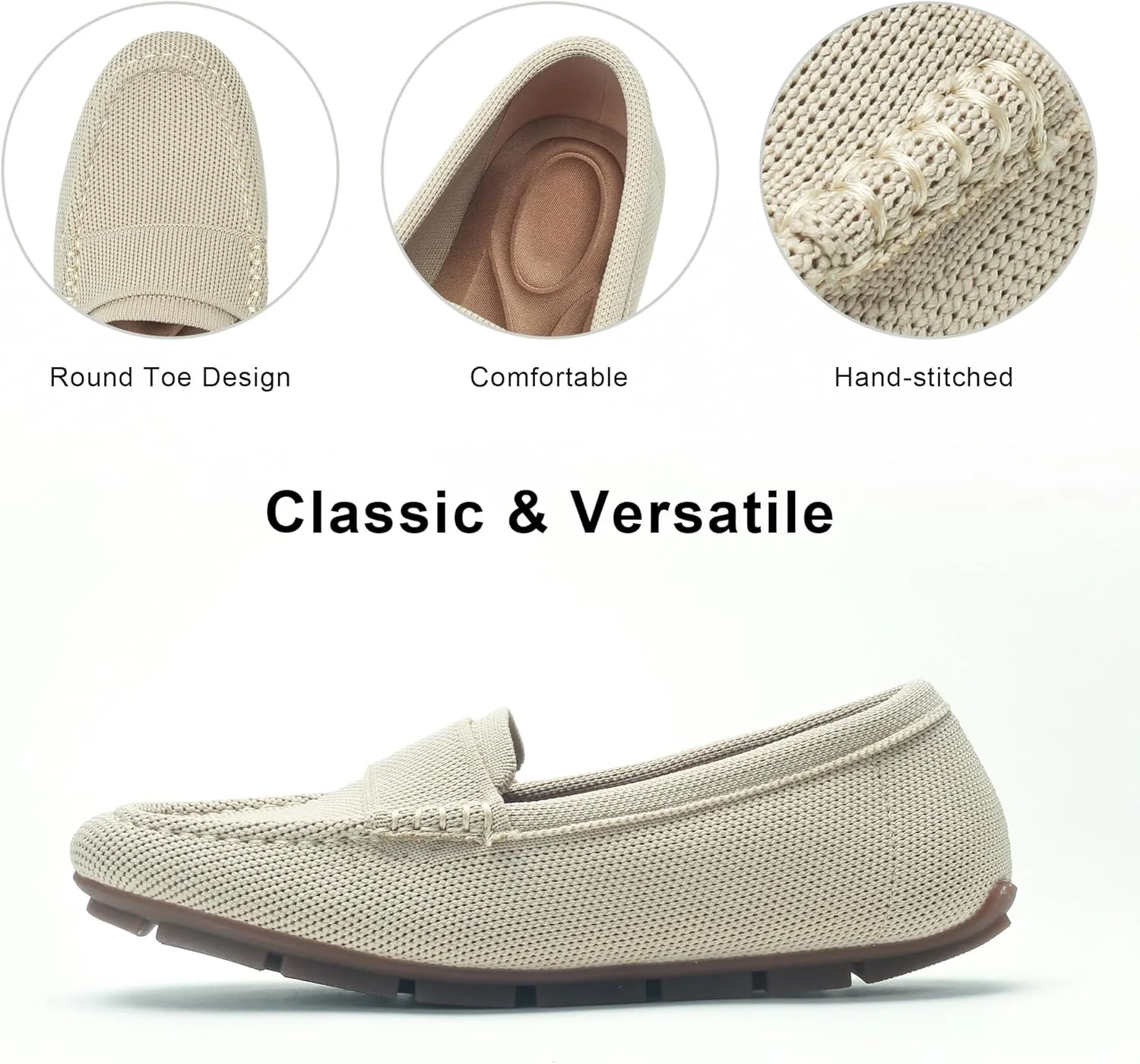 Loafer Shoes for Women Comfortable Casual Women's Loafer Shoes Flat Shoes