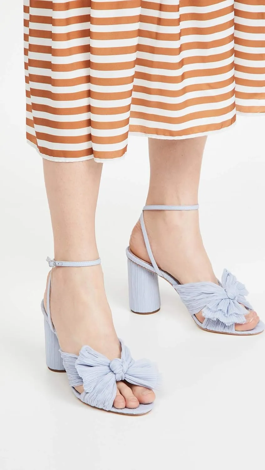 Loeffler Randall Women's Camellia Pleated Bow Heel with Ankle Strap