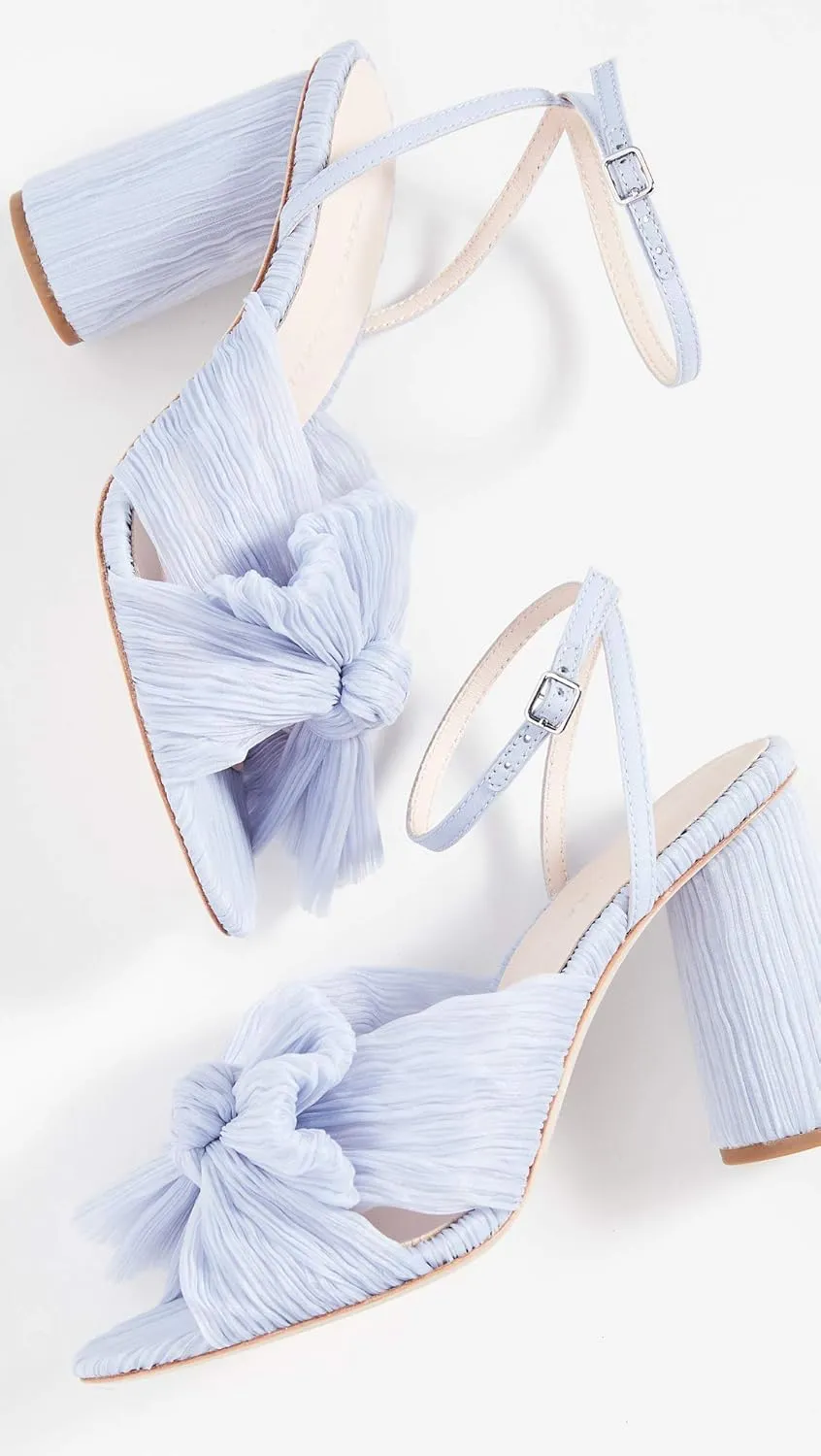 Loeffler Randall Women's Camellia Pleated Bow Heel with Ankle Strap