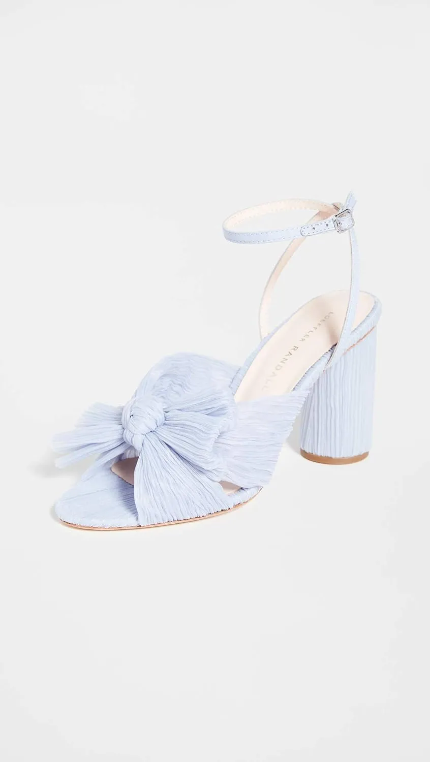 Loeffler Randall Women's Camellia Pleated Bow Heel with Ankle Strap