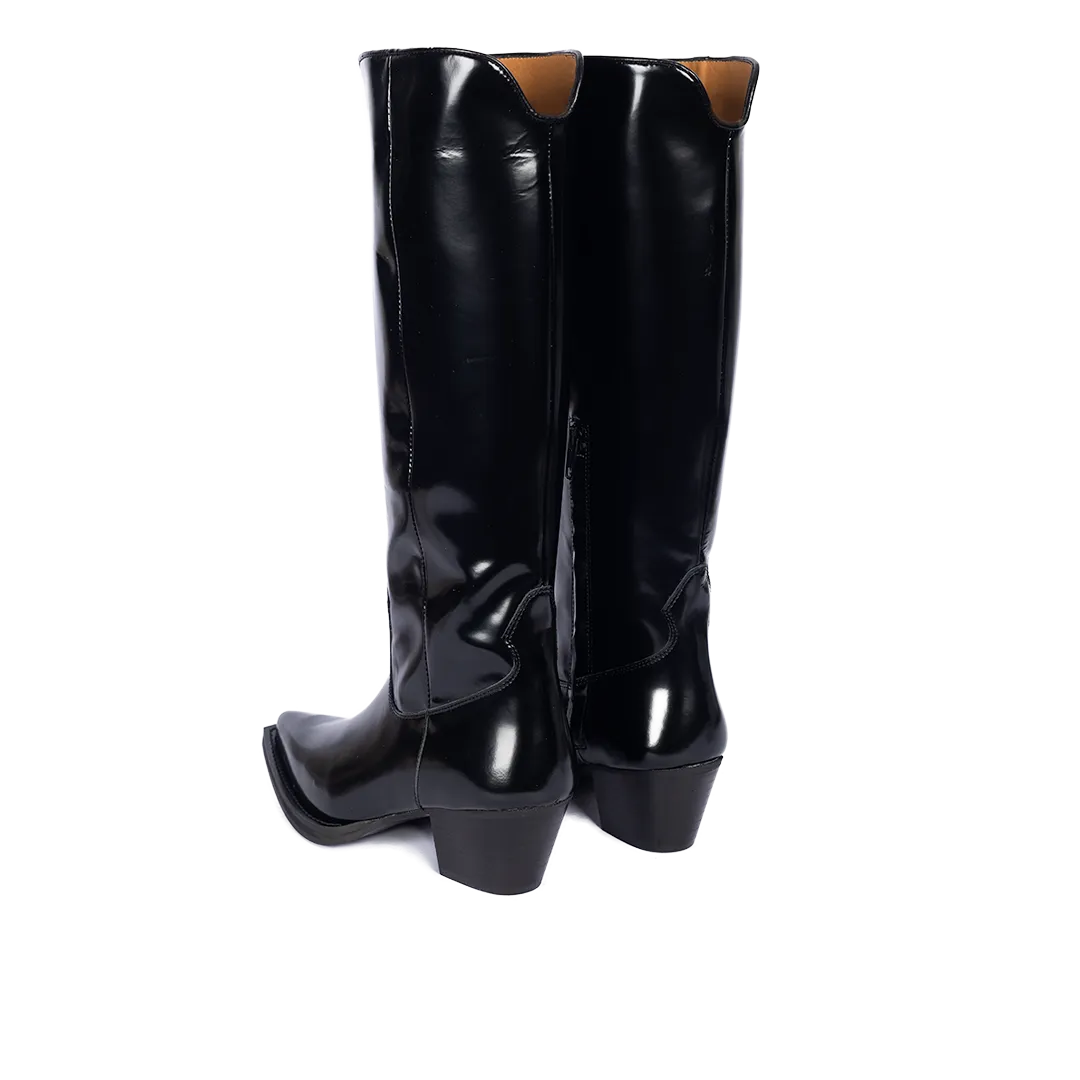 Long shafted western boot