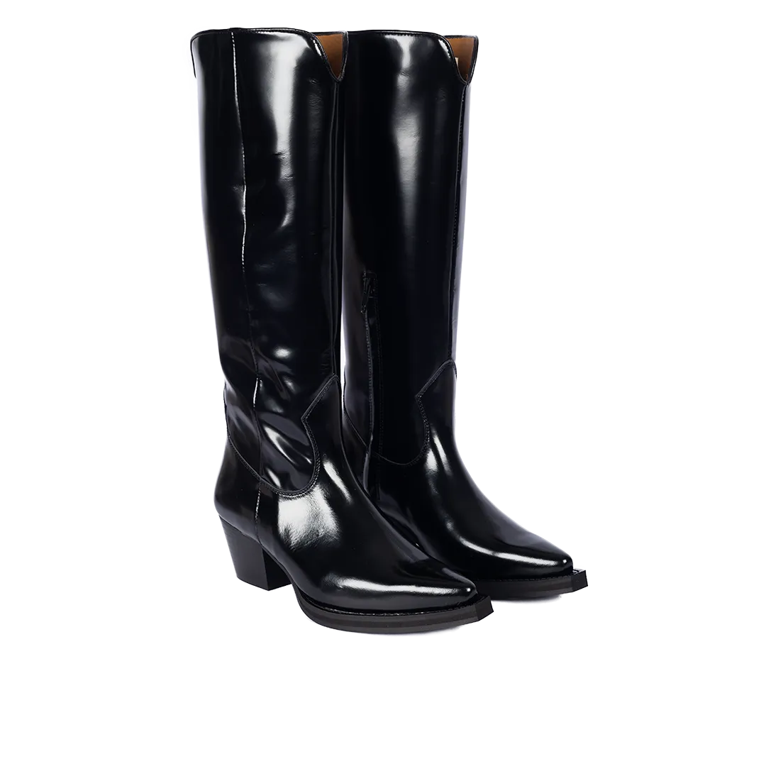 Long shafted western boot