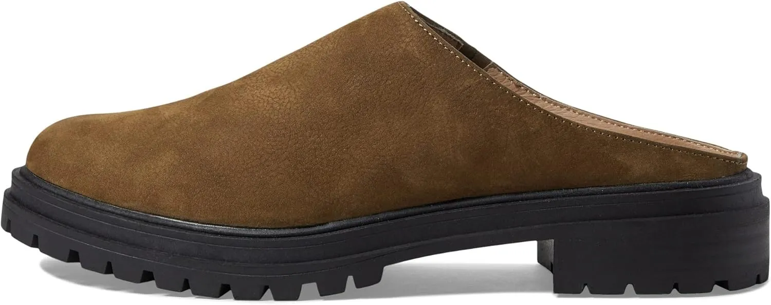 Madewell The Bradley Lugsole Mule in Nubuck for Women - Pigskin Lining with Round Toe Design, Comfortable and Soft Mule