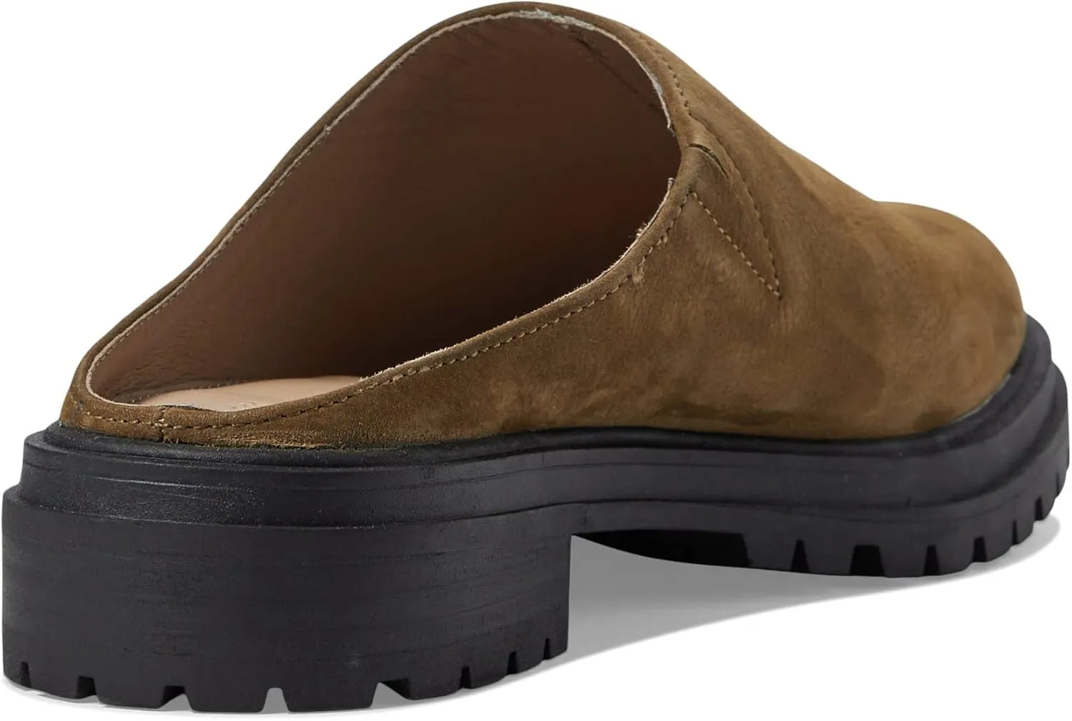 Madewell The Bradley Lugsole Mule in Nubuck for Women - Pigskin Lining with Round Toe Design, Comfortable and Soft Mule