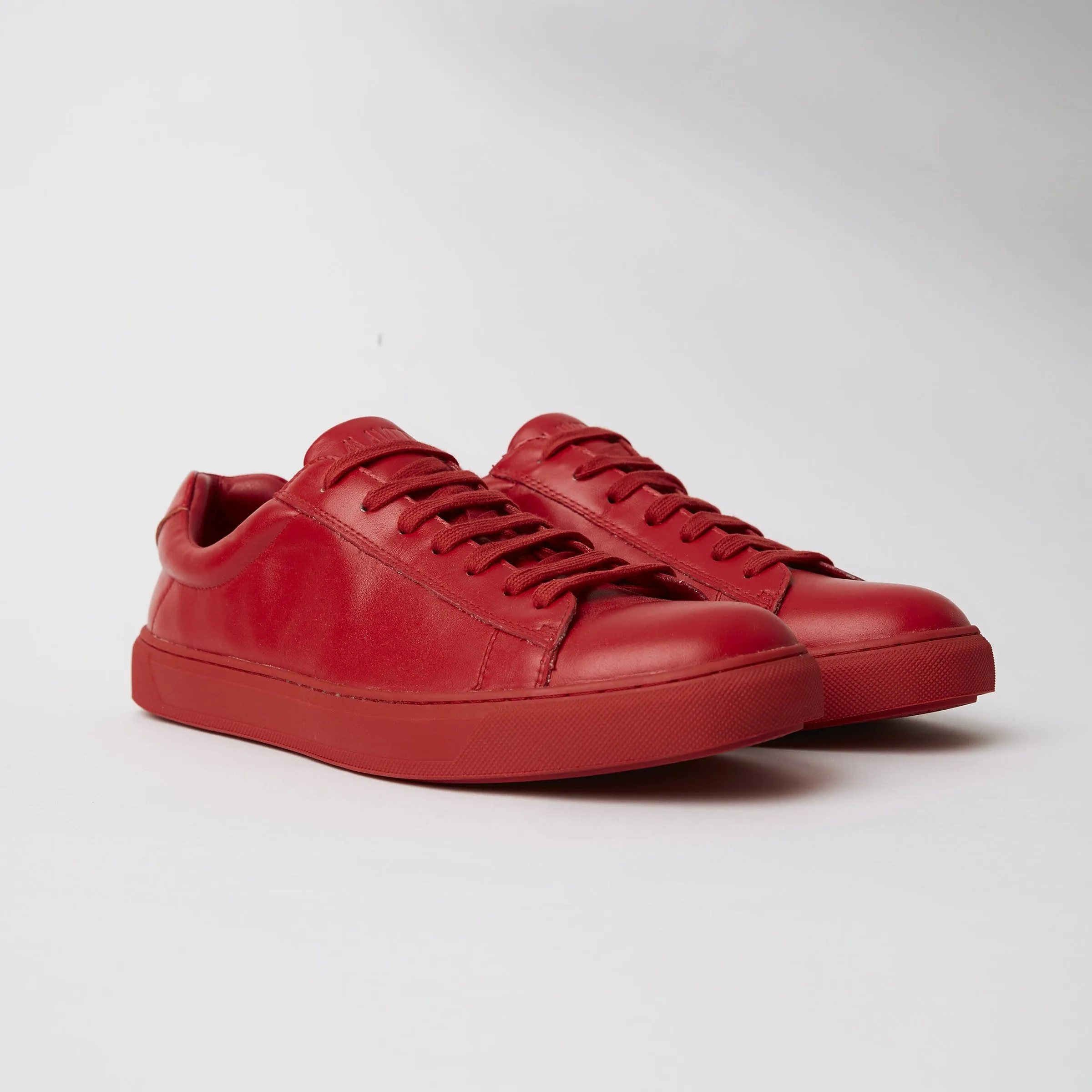Mavericks cooper mens sneaker in red leather