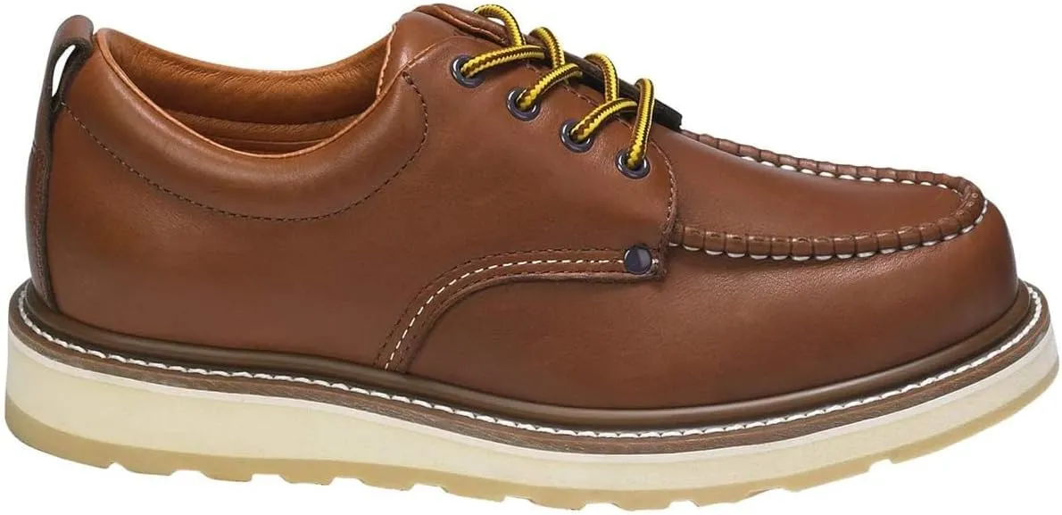 Men's 4" Soft Toe SureTrack Leather Slip Resistant Durable Breathable Oxford Work Boots Shoes 82994