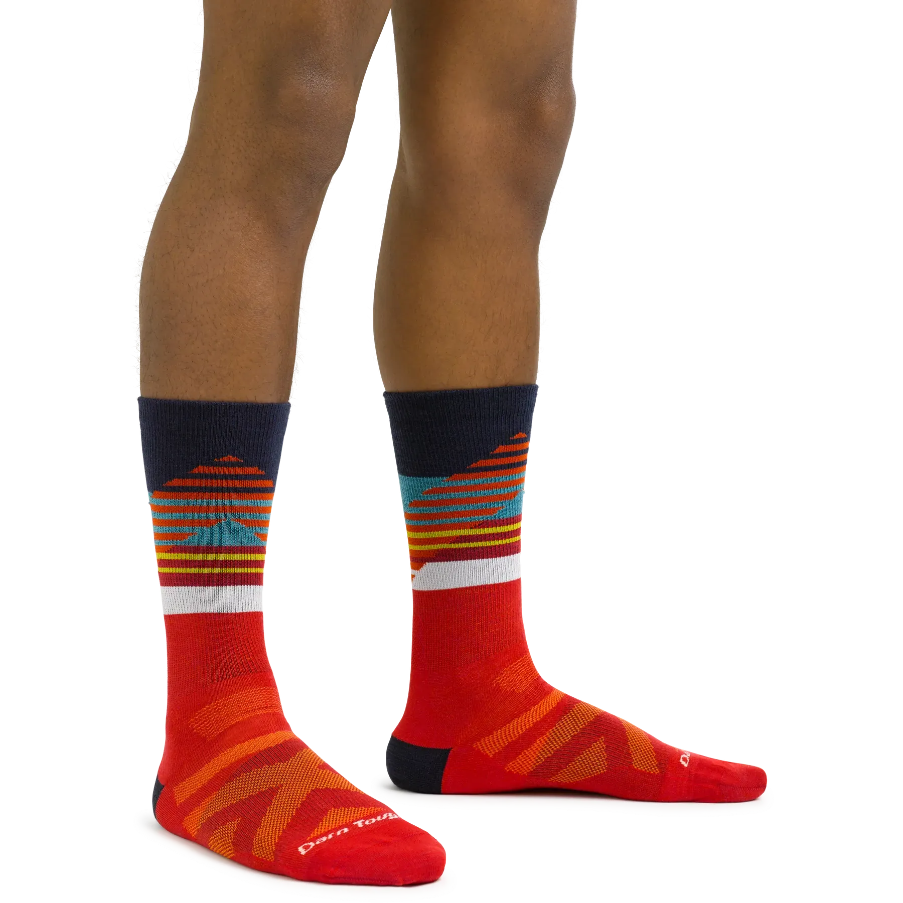 Men's Boot Lillehammer Nordic Lightweight Ski & Snowboard Socks (Red)