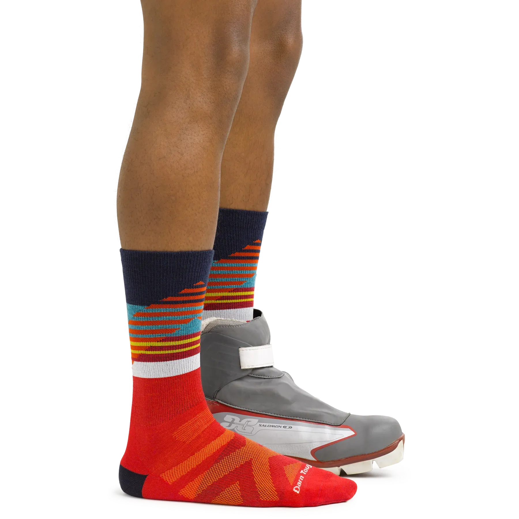 Men's Boot Lillehammer Nordic Lightweight Ski & Snowboard Socks (Red)