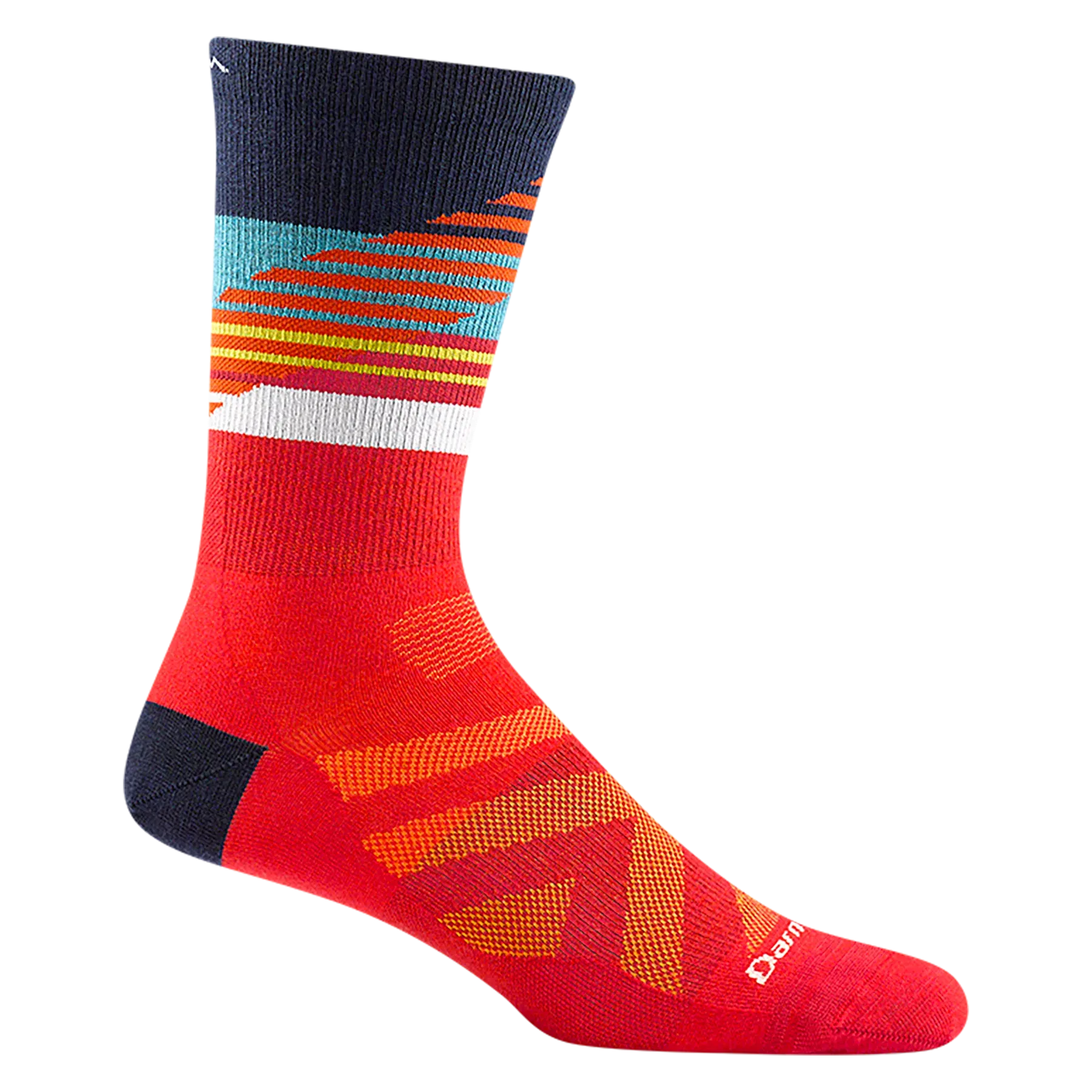 Men's Boot Lillehammer Nordic Lightweight Ski & Snowboard Socks (Red)