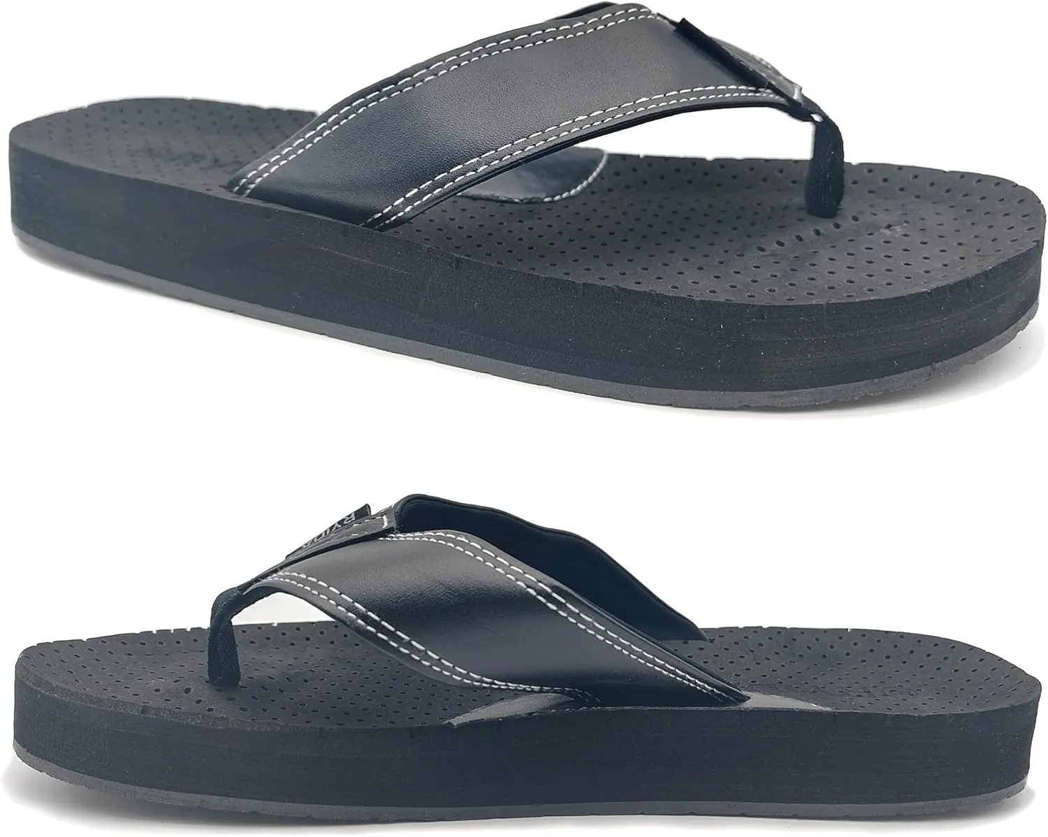 Mens Flip Flops, Comfy Flipflops for Men with Arch Support,Waterproof Pool & Beach Essential Summer Sandals, Comfort Casual Thong Sandals with Soft Upper