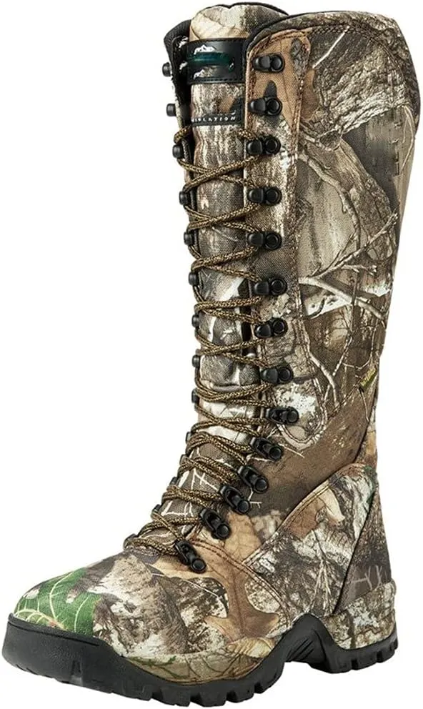 Men's Hunting Boot, Insulated 600D Durable Shoes, Nylon Anti-Slip Breathable Side-Zip Camo Tactical Boot