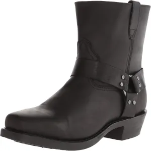 Mens Rev Up Harness Pull On Boots Ankle - Black - Size 10.5 2E