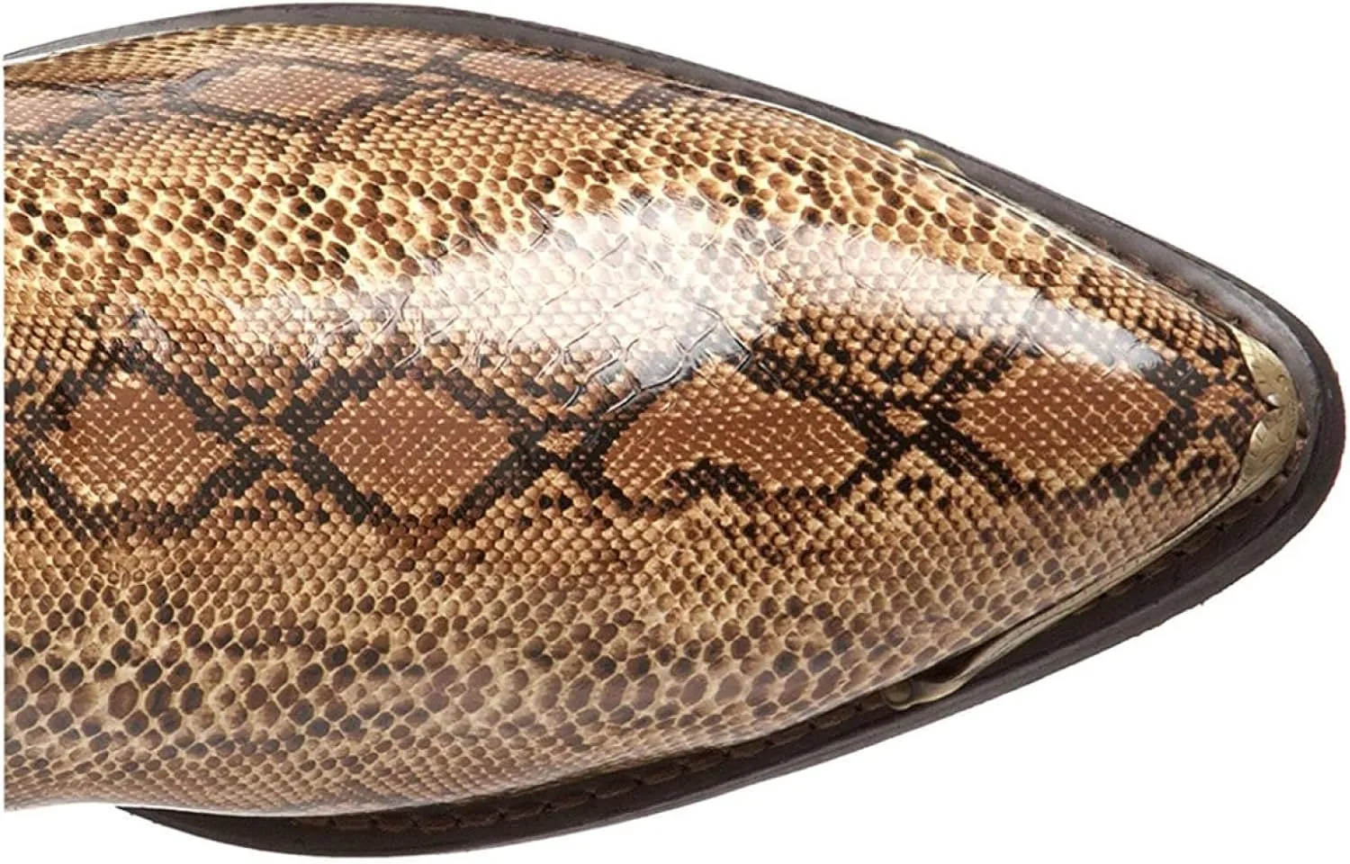 Men's Snake Skin Cowboy Boots, Square Toe, Distressed, Embroidered, Western, Snakeskin, Casual, All Seasons